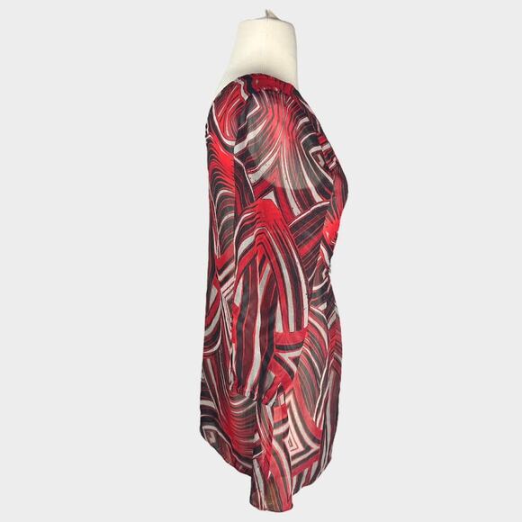 Express | Y2K Vintage Sheer Long Sleeve Tunic Top | Small - Picture 2 of 5